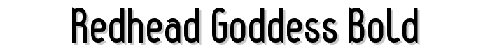 Redhead Goddess Bold font